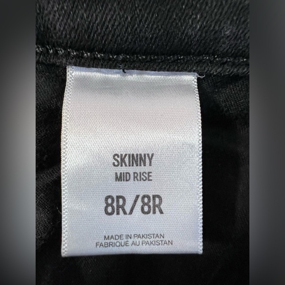 Express Women’s Mid Rise Skinny Stretch Black Jeans‎ Size 8R - Picture 8 of 12